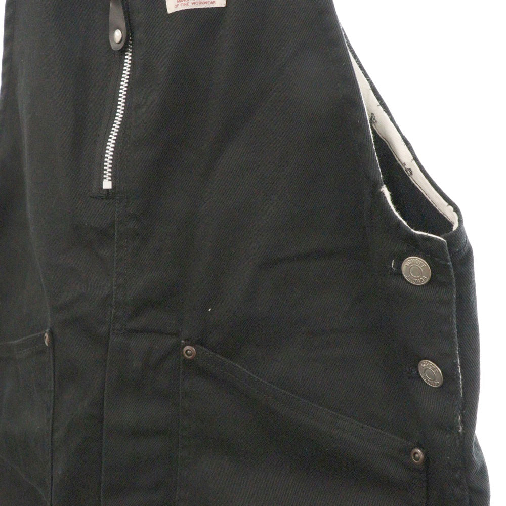 SCHOTT(ショット) TC OVERALL PANTS オーバーオール ツイルワークパンツ ブラック 3116032