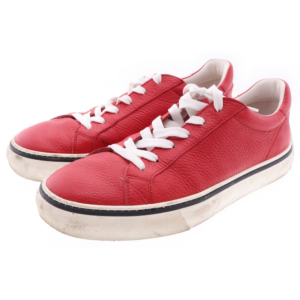 TOD'S(トッズ) レザー ローカットスニーカー レッド/ホワイト
