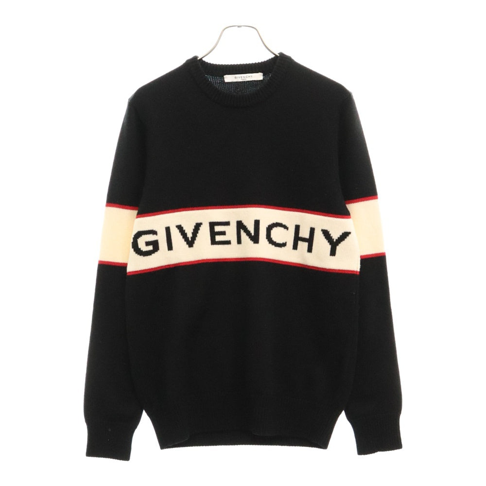 GIVENCHY(ジバンシィ) 20AW Band Heavy Sweater バンド ヘビー セーター クルーネックニット ブラック BM900G400M