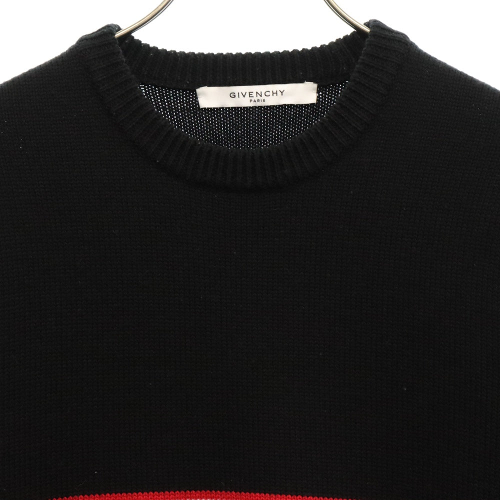 GIVENCHY(ジバンシィ) 20AW Band Heavy Sweater バンド ヘビー セーター クルーネックニット ブラック BM900G400M