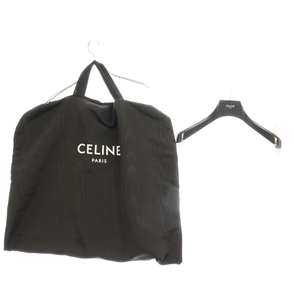 CELINE(セリーヌ) 22AW OVERSHIRT IN CHECKED COTTON オーバーサイズド チェック柄 キルティング シャツジャケット グリーン 2W655150R