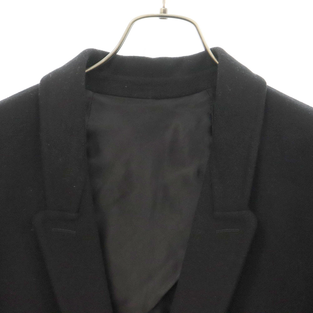 Rick Owens(リックオウエンス) 19AW Long Moreau Coat ロング モロー メルトンウール チェスターコート ブラック RU19F4952-DDW
