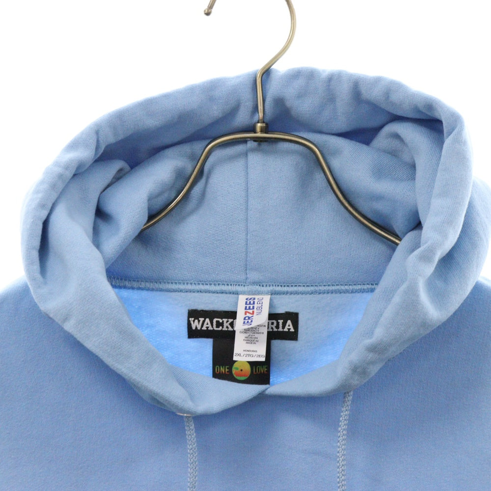 WACKO MARIA(ワコマリア) 24AW BOB MARLEY ボブマーリー バックプリント フーディ プルオーバースウェットパーカー ブルー