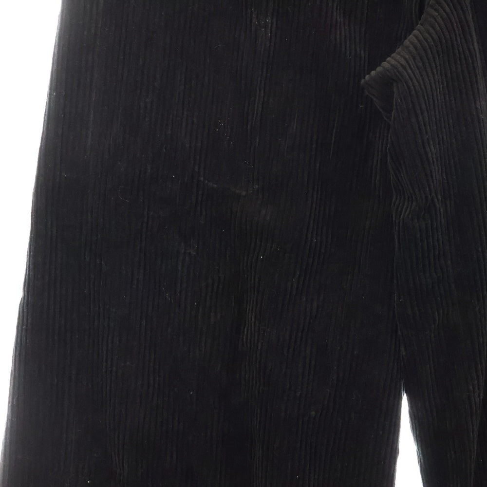 Sacai(サカイ) 24AW CORDUROY PANTS ベルト付き コーデュロイ ワイドフレアパンツ ブラック 24-03491M