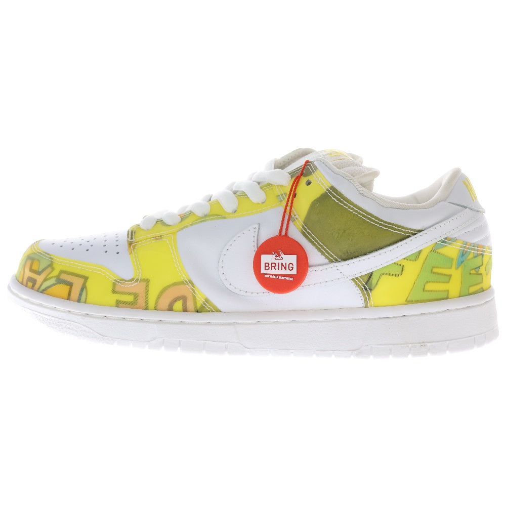 NIKE SB(ナイキエスビー) 【観賞用 2005年製】 DUNK LOW PRO SB DE LA SOUL ダンク ロー プロ デラソウル ローカットスニーカー ホワイト/イエロー US9/27.0cm 304292-171