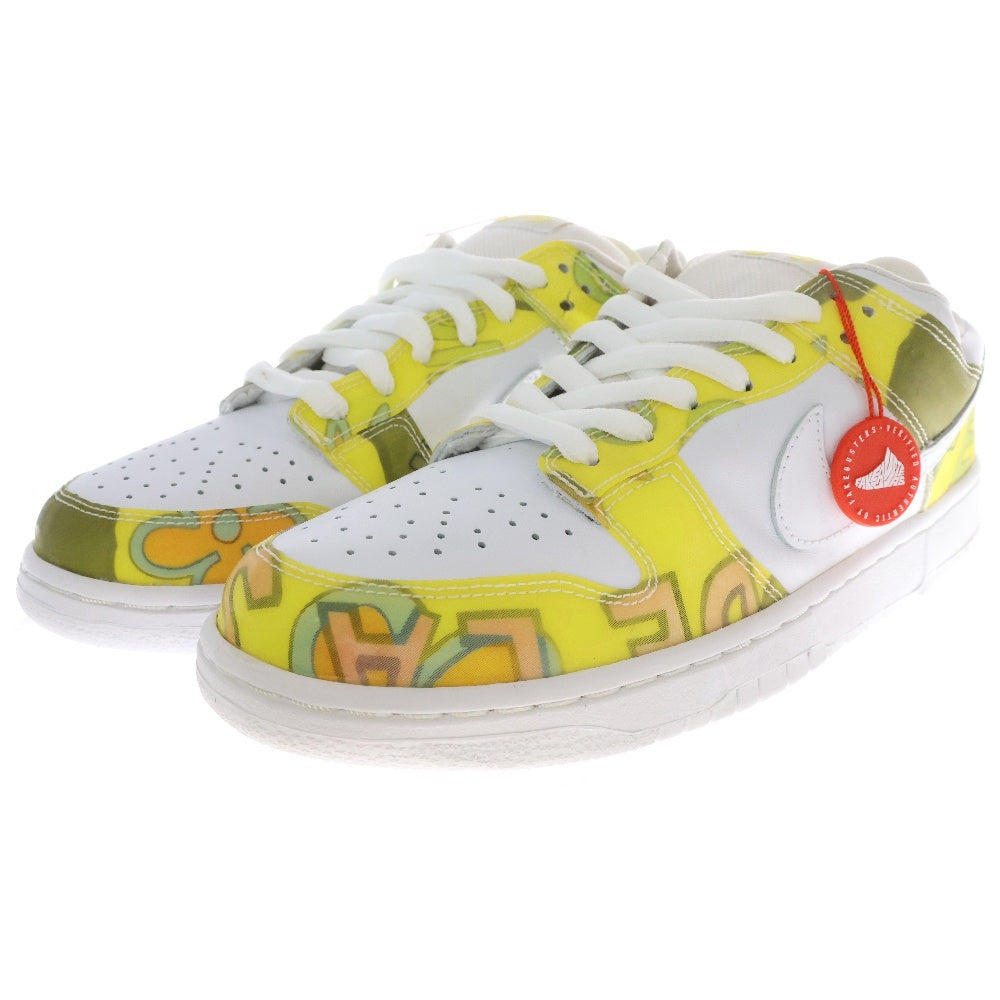 NIKE SB(ナイキエスビー) 【観賞用 2005年製】 DUNK LOW PRO SB DE LA SOUL ダンク ロー プロ デラソウル ローカットスニーカー ホワイト/イエロー US9/27.0cm 304292-171