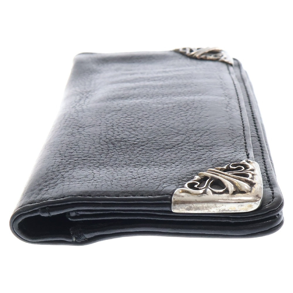 CHROME HEARTS(クロムハーツ) LNG SNGL FLD TIPS シングルフォールド レザーウォレット 財布 ブラック BCA380