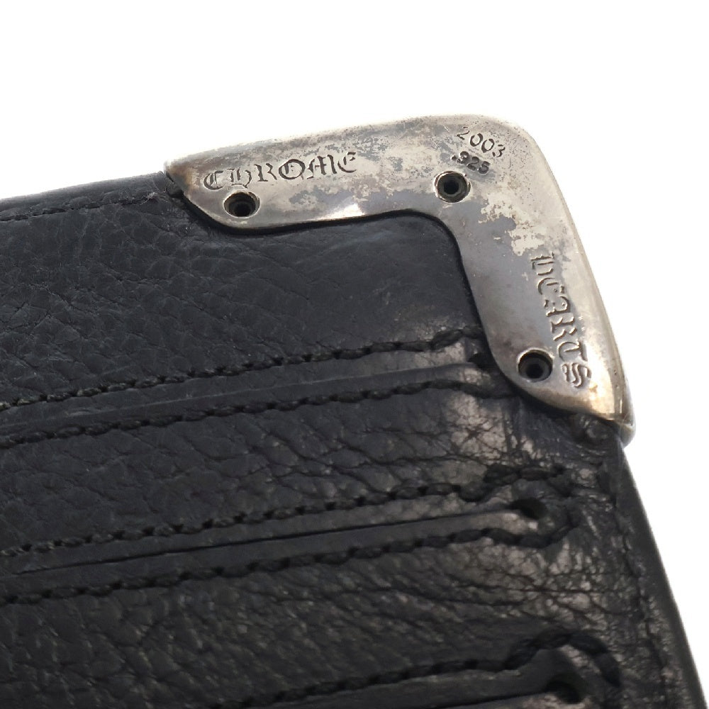 CHROME HEARTS(クロムハーツ) LNG SNGL FLD TIPS シングルフォールド レザーウォレット 財布 ブラック BCA380