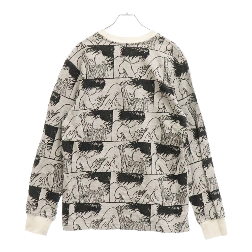 SUPREME(シュプリーム) ×akira Syringe Jacquard Sweat Trainer シリンジ ジャガード クルーネック スウェット トレーナー ホワイト/ブラック
