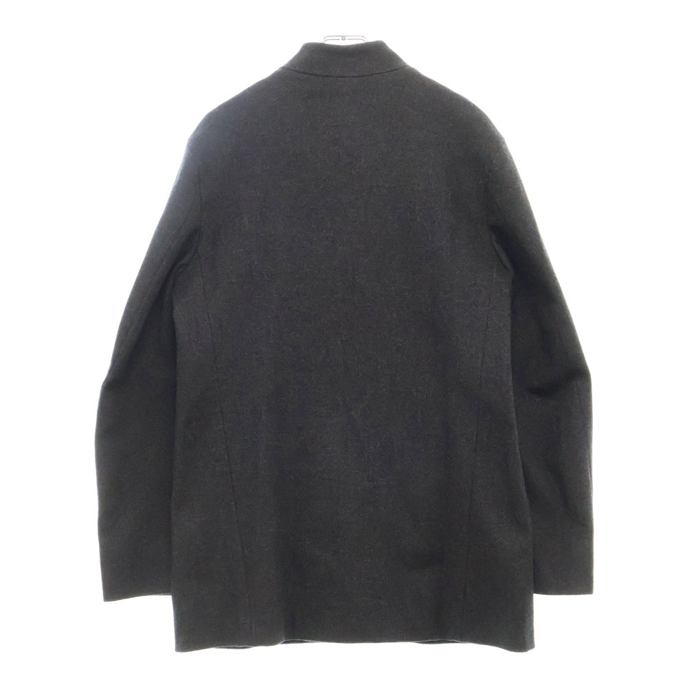 JIL SANDER(ジルサンダー) 90S 比翼仕立て ジップアップ ウール コート グレー レディース
