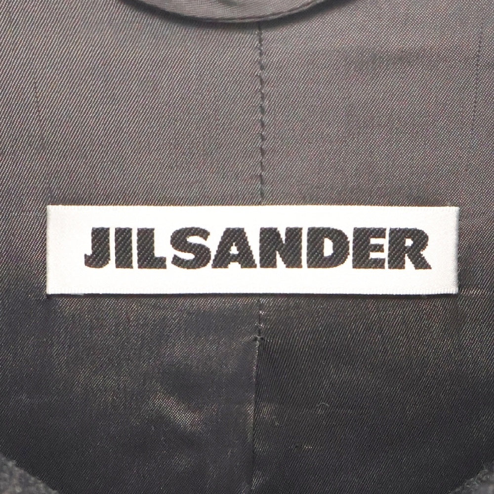 JIL SANDER(ジルサンダー) 90S 比翼仕立て ジップアップ ウール コート グレー レディース