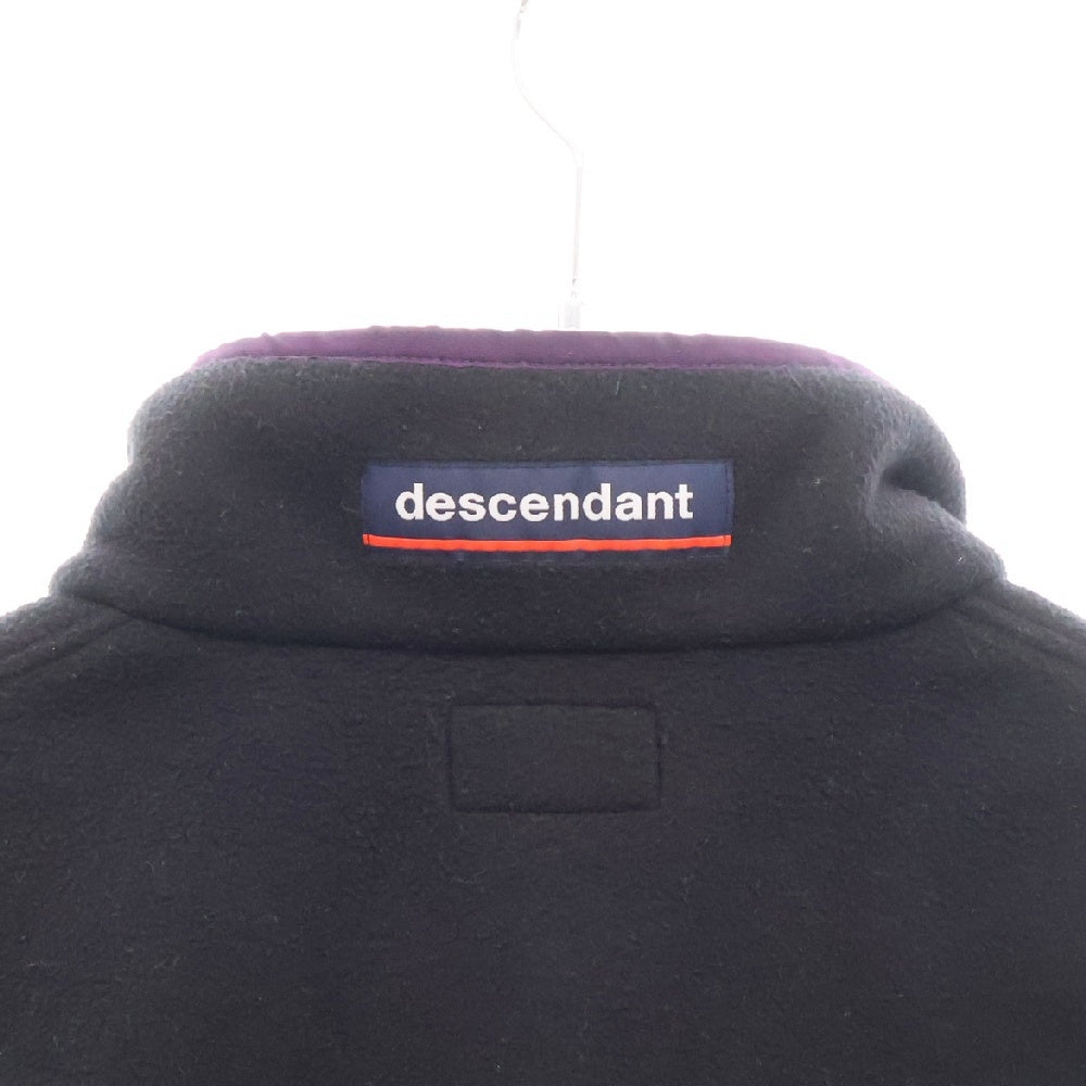 DESCENDANT(ディセンダント) HUMMING FLEECE PULLOVER ハミング フリースプルオーバー ブラック