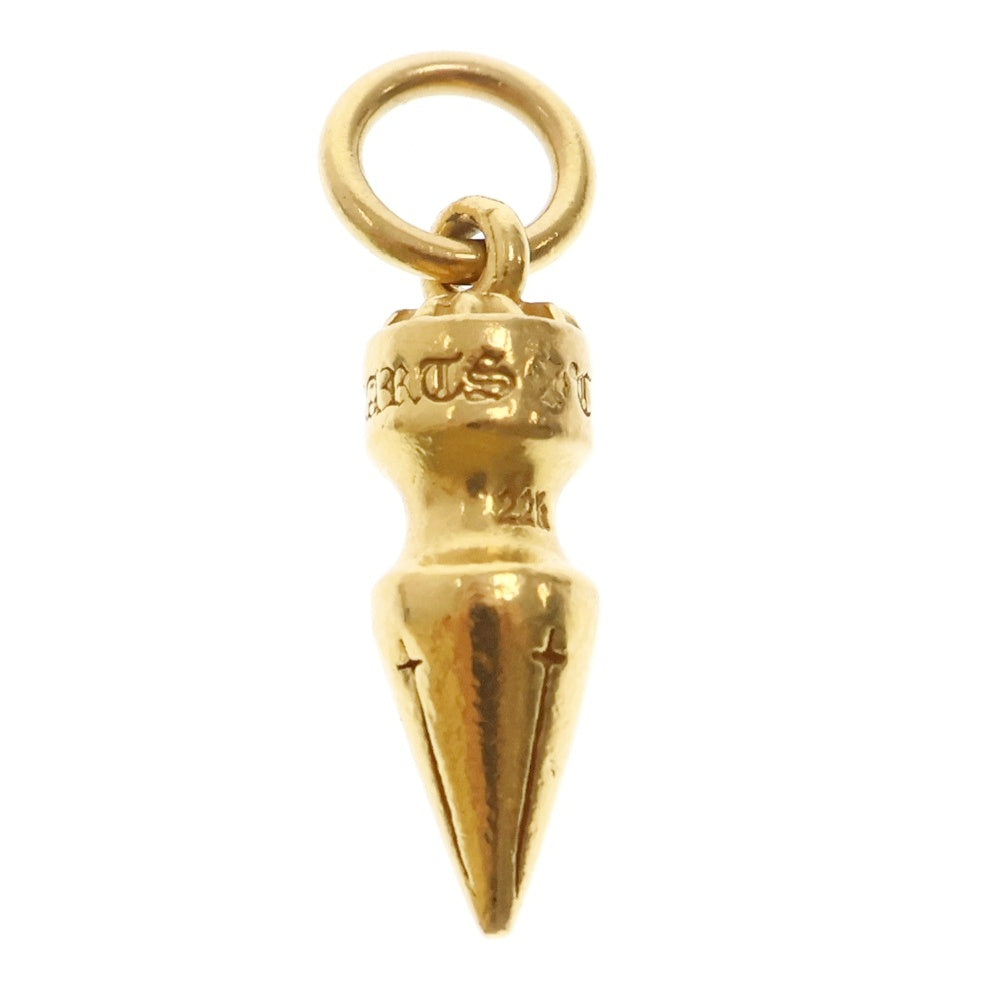 CHROME HEARTS(クロムハーツ) 22K SPIKE CHARM スパイク チャーム ペンダントトップ ゴールド