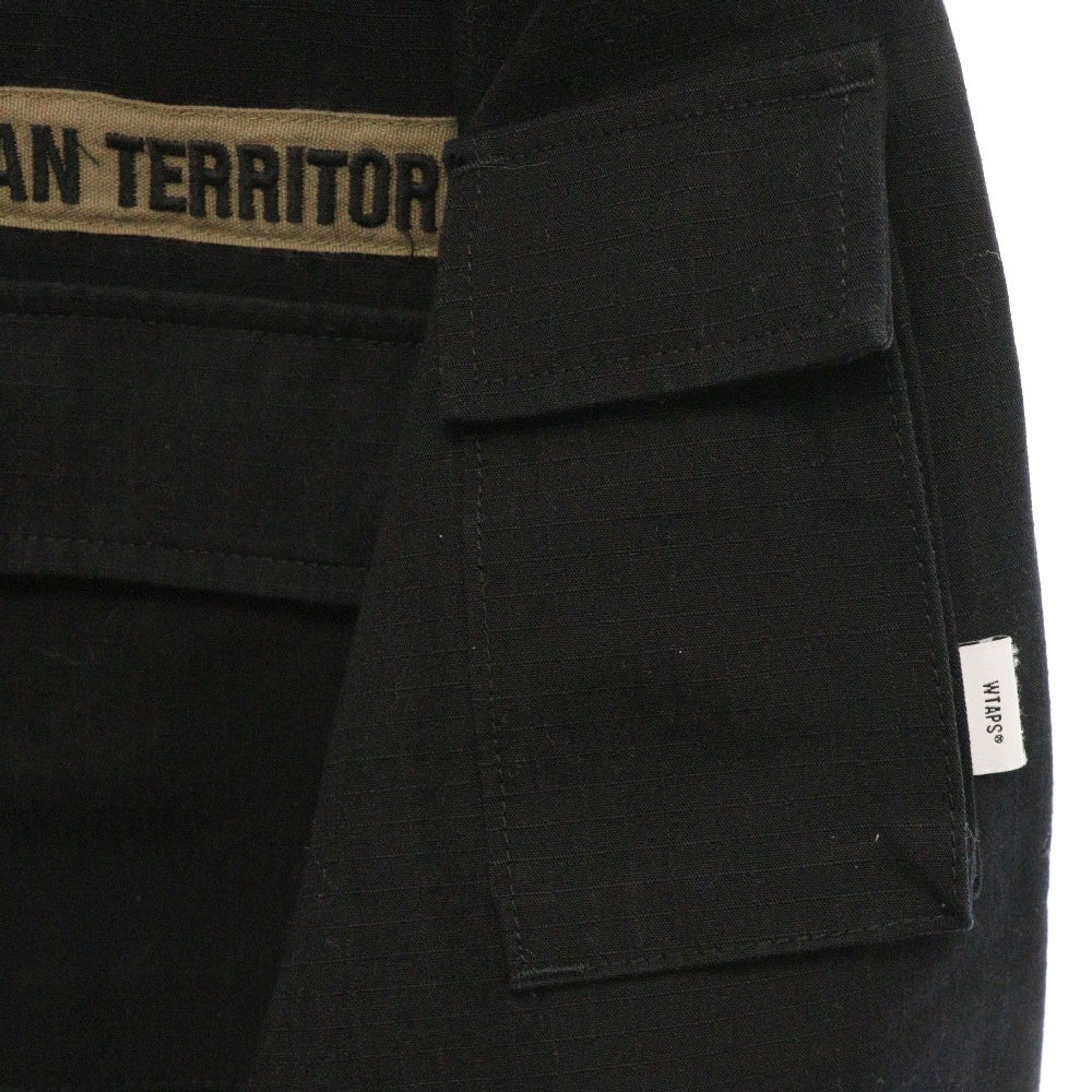 WTAPS(ダブルタップス) 20AW JUNGLE/LS/NYCO.RIPSTOP. CORDURA リップストップ ジャングルファティーグジャケット ブラック 202WVDT-SHIM01