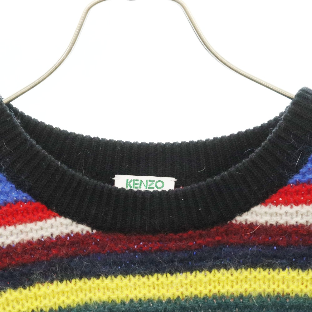 KENZO(ケンゾー) Multicolor Jumping Tiger Knit Striped Sweater マルチカラー ジャンピング タイガー ニット ストライプ ニット セーター マルチ