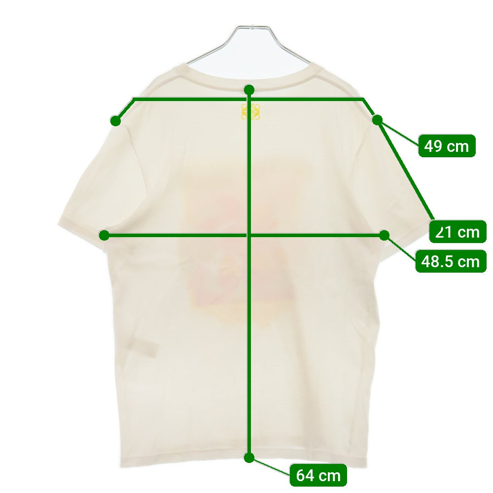 LOEWE(ロエベ) OYSTER SNACK オイスター スナック プリント クルーネック 半袖Tシャツ カットソー ホワイト H526Y22X46