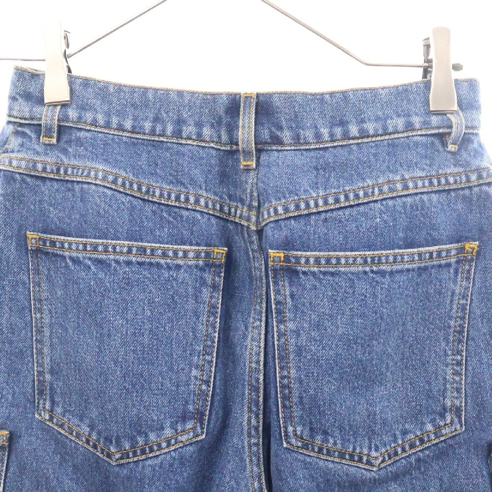 CHANEL(シャネル) ココマーク ブローチボタン 6ポケット デニムパンツ インディゴ レディース P73731 V65335 NK690