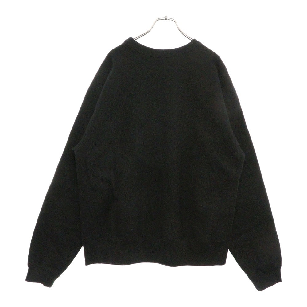 WASTED YOUTH(ウェイステッドユース) Logo Heavy Weight Sweatshirt ロゴスウェットトレーナー ブラック WY26CS004