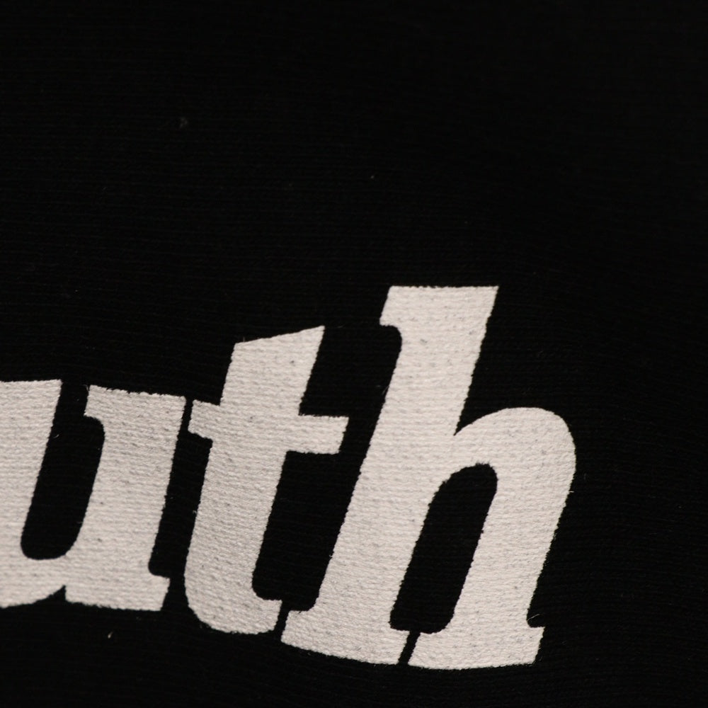 WASTED YOUTH(ウェイステッドユース) Logo Heavy Weight Sweatshirt ロゴスウェットトレーナー ブラック WY26CS004