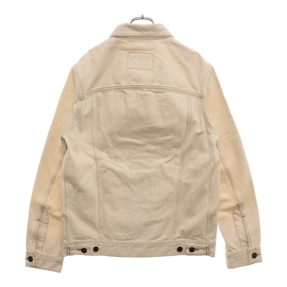 DIESEL(ディーゼル) D-RILEY TRUCKER JACKET Dロゴ刺繍 デニムトラッカージャケット アイボリー