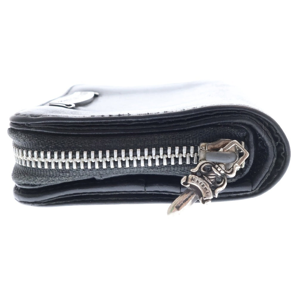 CHROME HEARTS(クロムハーツ) SQ ZIP BILL スクエアジップビル レザーウォレット 財布 ブラック BCA376