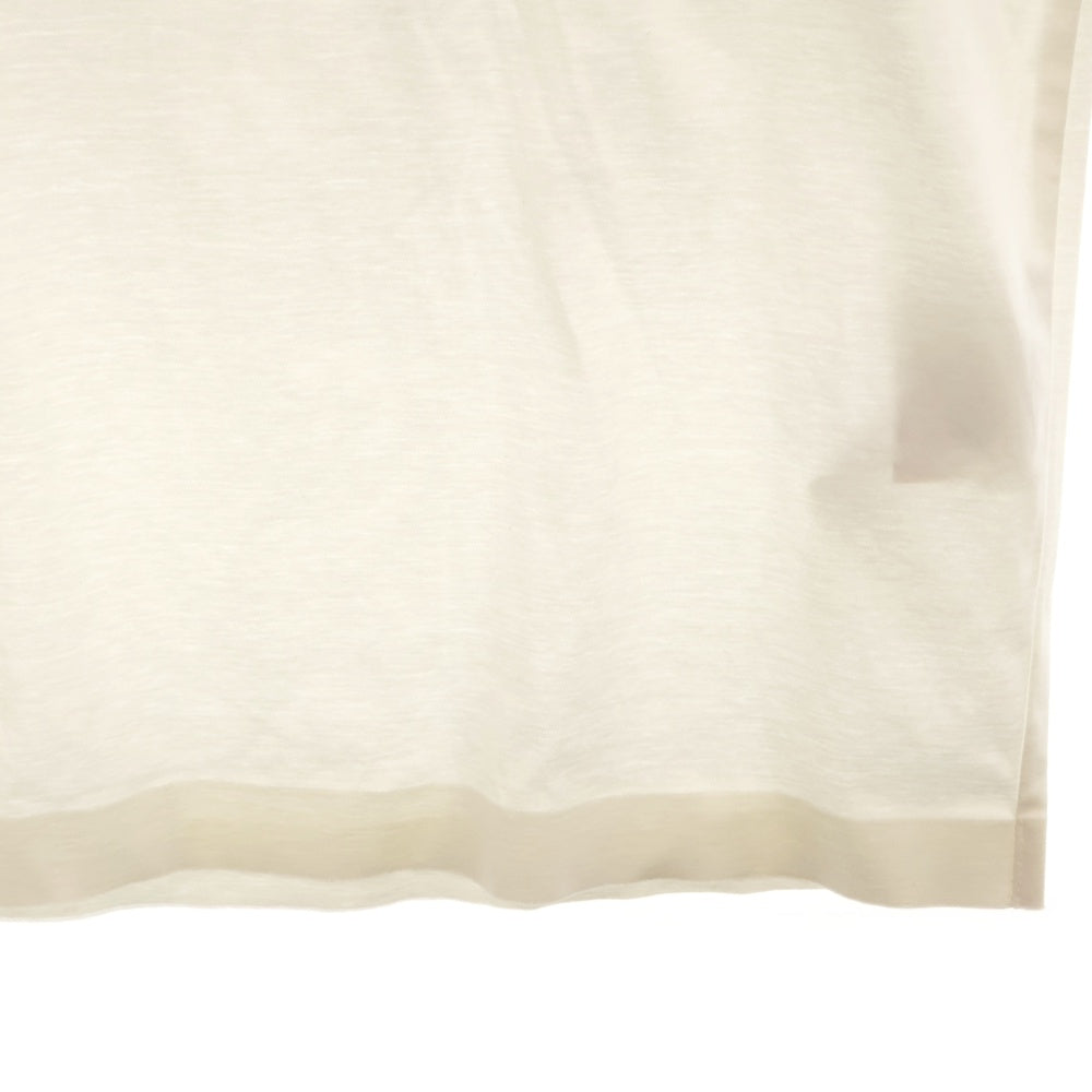 JIL SANDER(ジルサンダー) イタリア製 ストレッチコットン クルーネック 半袖Tシャツ カットソー ホワイト/ベージュ JSMH707000 MH247008