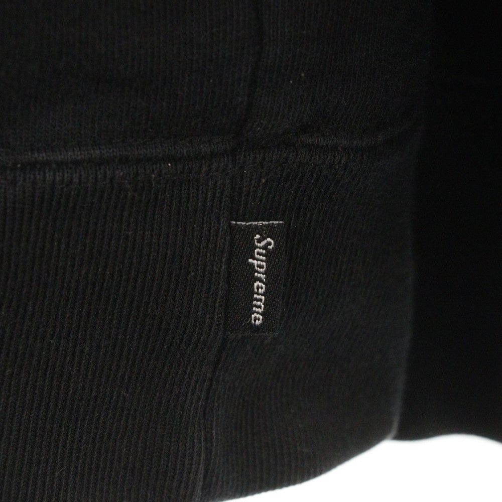 SUPREME(シュプリーム) 18SS Diagonal Hooded Sweatshirt ダイアナゴル フーディ プルオーバースウェットパーカー ブラック/ホワイト