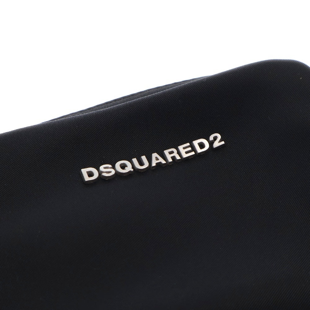 DSQUARED2(ディースクエアード) ロゴプレート付き ナイロン ポーチ ブラック SGW0008 11700001
