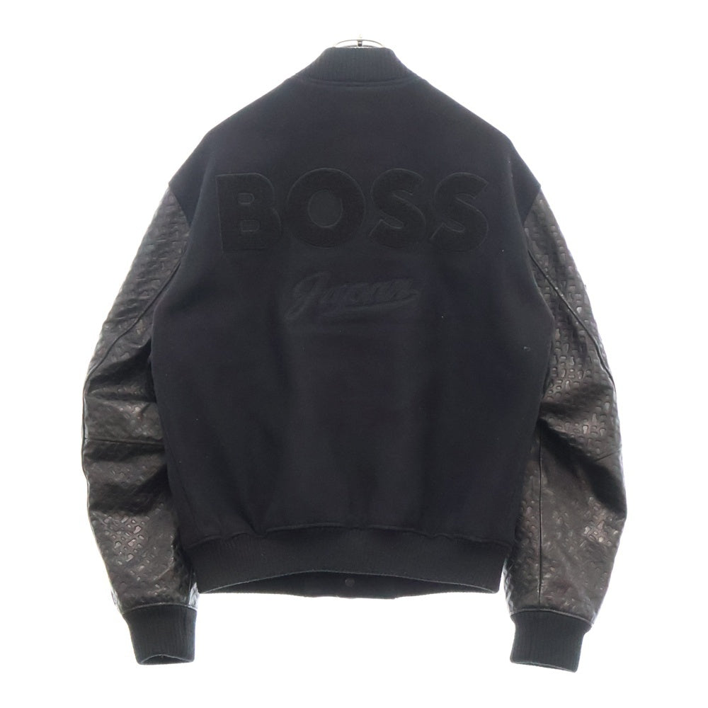 HUGO BOSS(ヒューゴボス) ×SHOHEI OHTANI 大谷翔平 100着限定 レザー/ウール バーシティジャケット スタジャン ブラック
