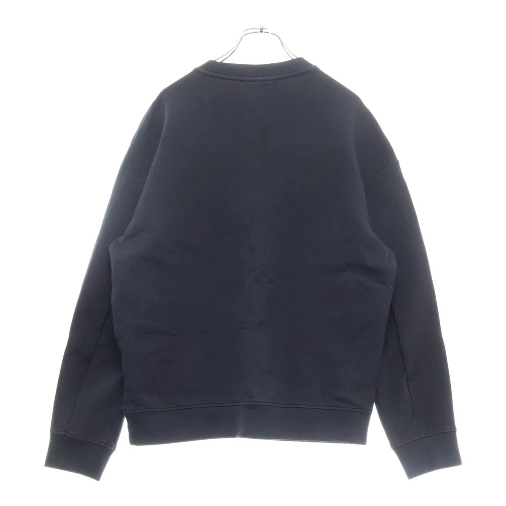 EMPORIO ARMANI(エンポリオアルマーニ) ロゴプリント クルーネック スウェットトレーナー ネイビー 7V1MFE 1JHSZ