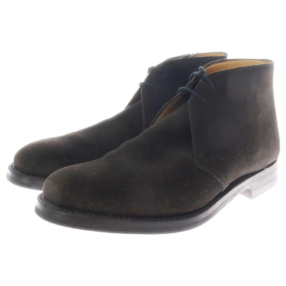 Crockett&Jones(クロケットアンドジョーンズ) CHERTSEY チャートシー スウェードレザー ハイカット チャッカブーツ ブラウン 21645