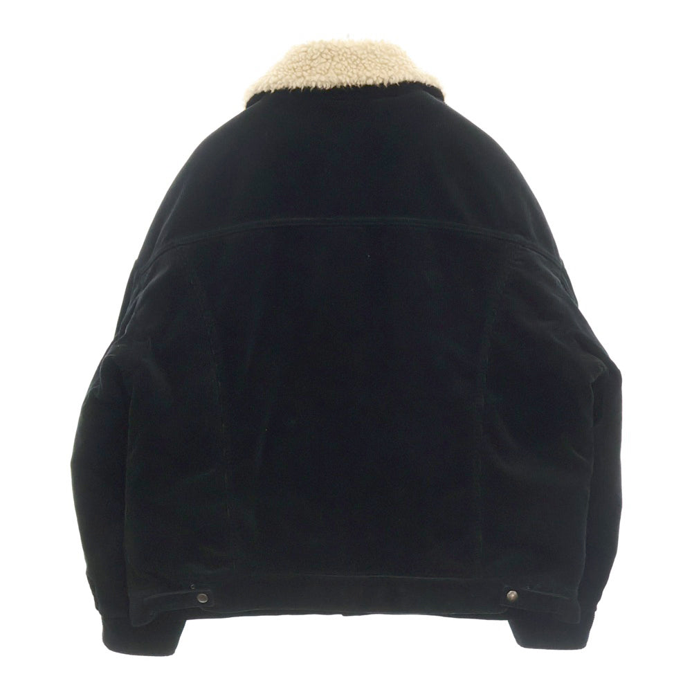 COOTIE PRODUCTIONS(クーティー プロダクションズ) 24AW CCORDUROY CATTLEMAN JACKET コーデュロイ ボア ランチジャケット ブラック CTE-24A209