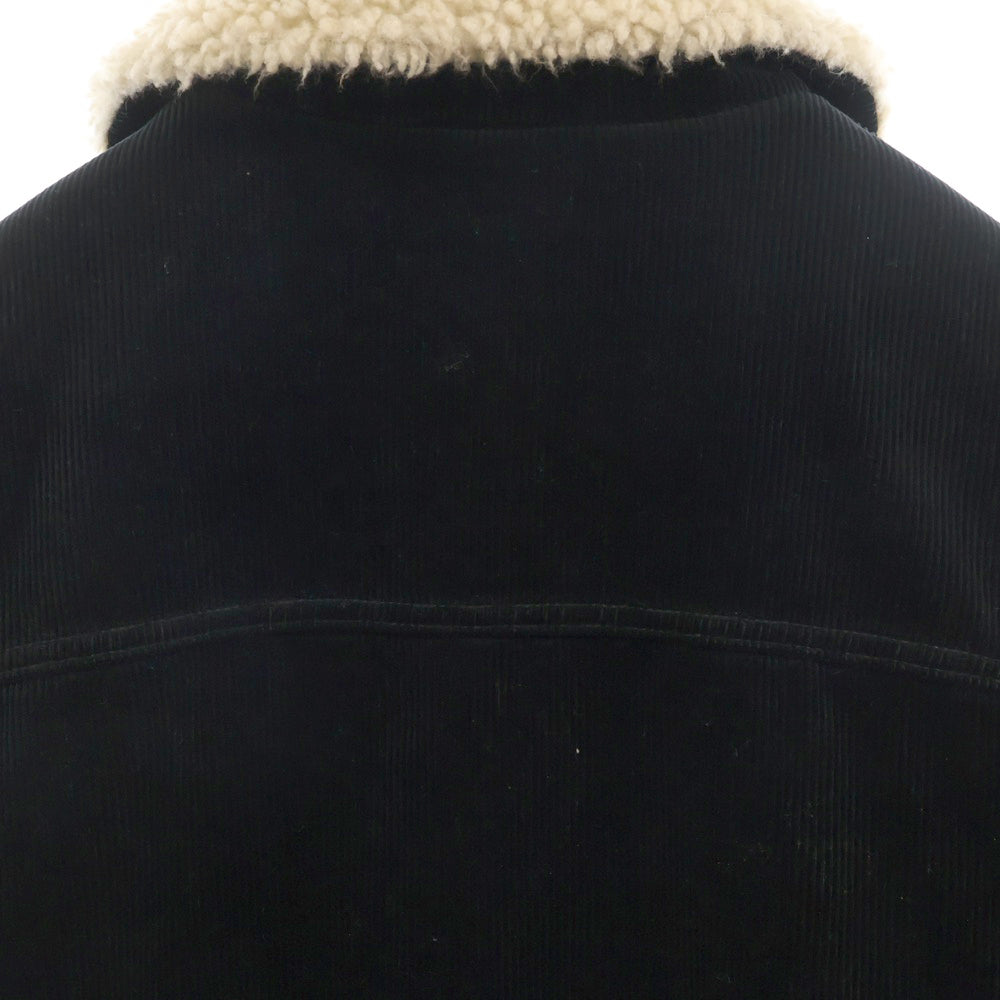 COOTIE PRODUCTIONS(クーティー プロダクションズ) 24AW CCORDUROY CATTLEMAN JACKET コーデュロイ ボア ランチジャケット ブラック CTE-24A209