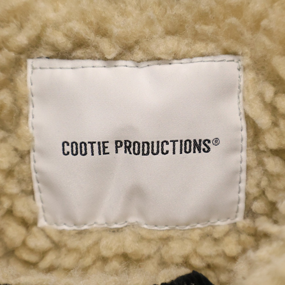 COOTIE PRODUCTIONS(クーティー プロダクションズ) 24AW CCORDUROY CATTLEMAN JACKET コーデュロイ ボア ランチジャケット ブラック CTE-24A209