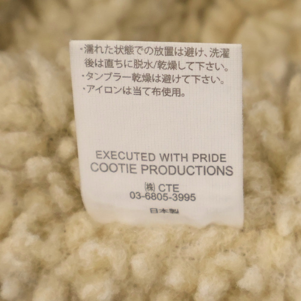 COOTIE PRODUCTIONS(クーティー プロダクションズ) 24AW CCORDUROY CATTLEMAN JACKET コーデュロイ ボア ランチジャケット ブラック CTE-24A209