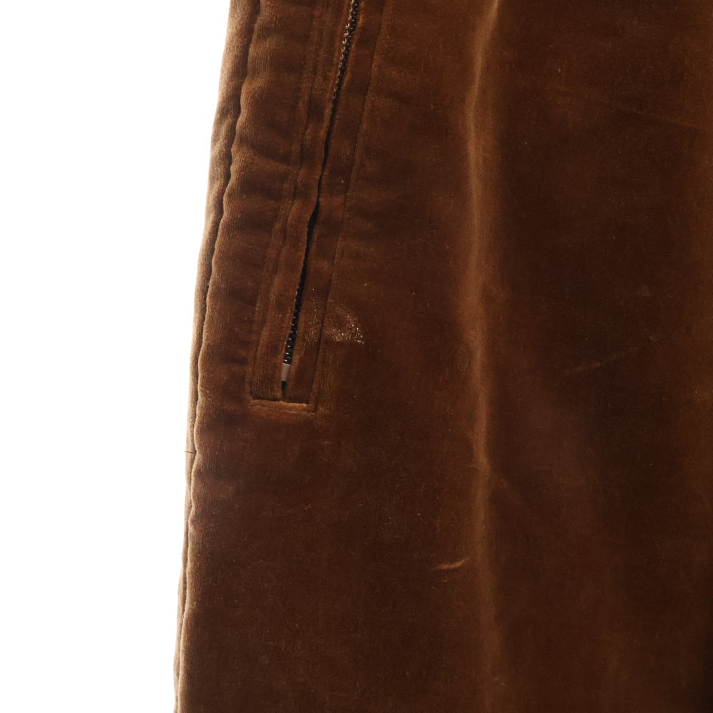 WACKO MARIA(ワコマリア) 23AW VELVETEEN TRACK PANT ベルベティーン トラックパンツ ブラウン 23FW-WMO-TP06