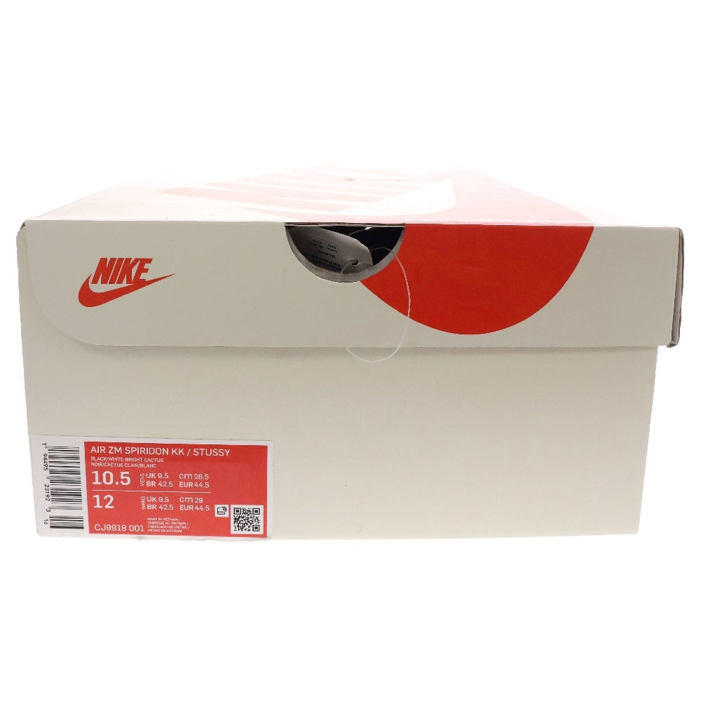 NIKE(ナイキ) ×STUSSY AIR ZM SPIRIDON KK ステューシー エアズーム スピリドン ローカットスニーカー ブラック US10.5/28.5cm CJ9918-001