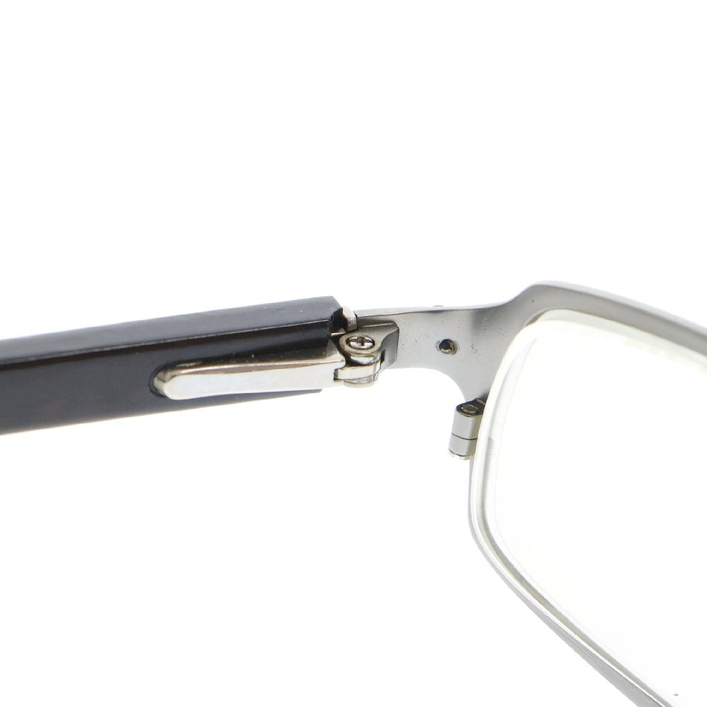 CHROME HEARTS(クロムハーツ) BLANK FRANK ブランクフランク エボニーテンプル スクエアメガネ 眼鏡 ブラウン