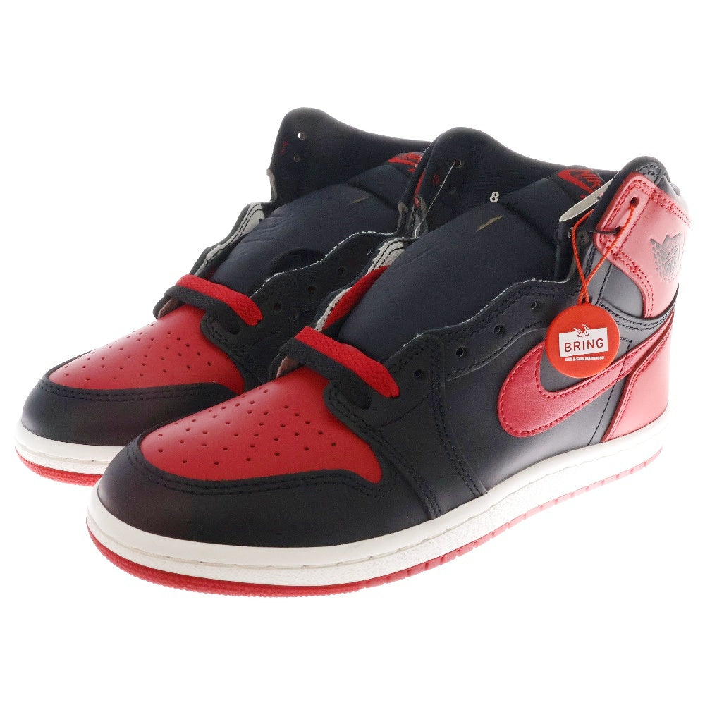 NIKE(ナイキ) AIR JORDAN 1 HIGH 85 BRED 2025 エアジョーダン 1 ブレッド ハイカットスニーカー ブラック/レッド US8/26cm HV6674-067
