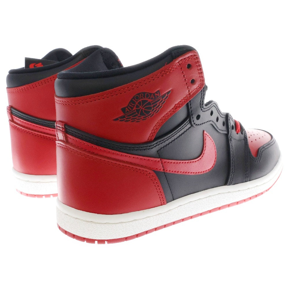 NIKE(ナイキ) AIR JORDAN 1 HIGH 85 BRED 2025 エアジョーダン 1 ブレッド ハイカットスニーカー ブラック/レッド US8/26cm HV6674-067