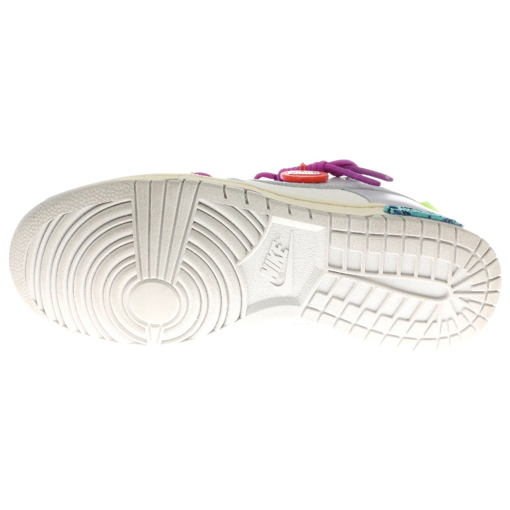 NIKE(ナイキ) ×OFF-WHITE DUNK LOW THE 50 Collection Lot 19 DM1602-101 オフホワイト ダンクロー ローカットスニーカー シューズ グレー/ホワイト US8.5/26.5cm