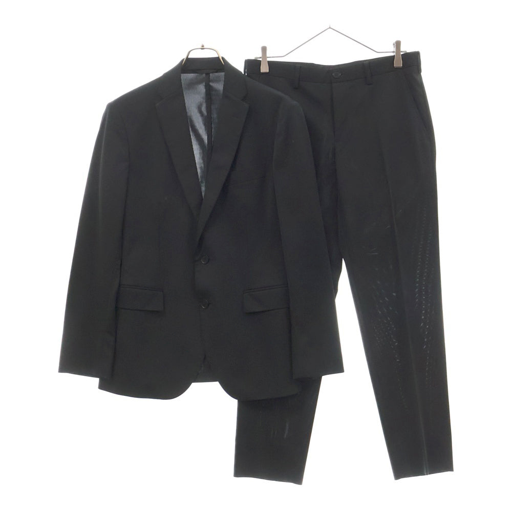 JOSEPH HOMME(ジョセフオム) ポリエステル 2B アンコンジャケット ノータック スラックスパンツ ブラック 437980/7010844