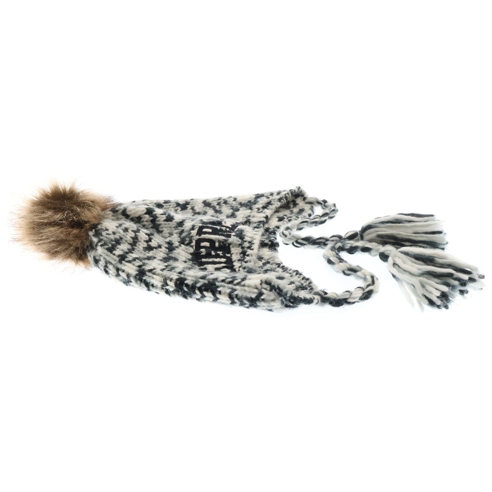 SUPREME(シュプリーム) 22AW New Era Toboggan Beanie ニューエラ アーチロゴ イヤーフラップビーニー ニット帽子 ブラック
