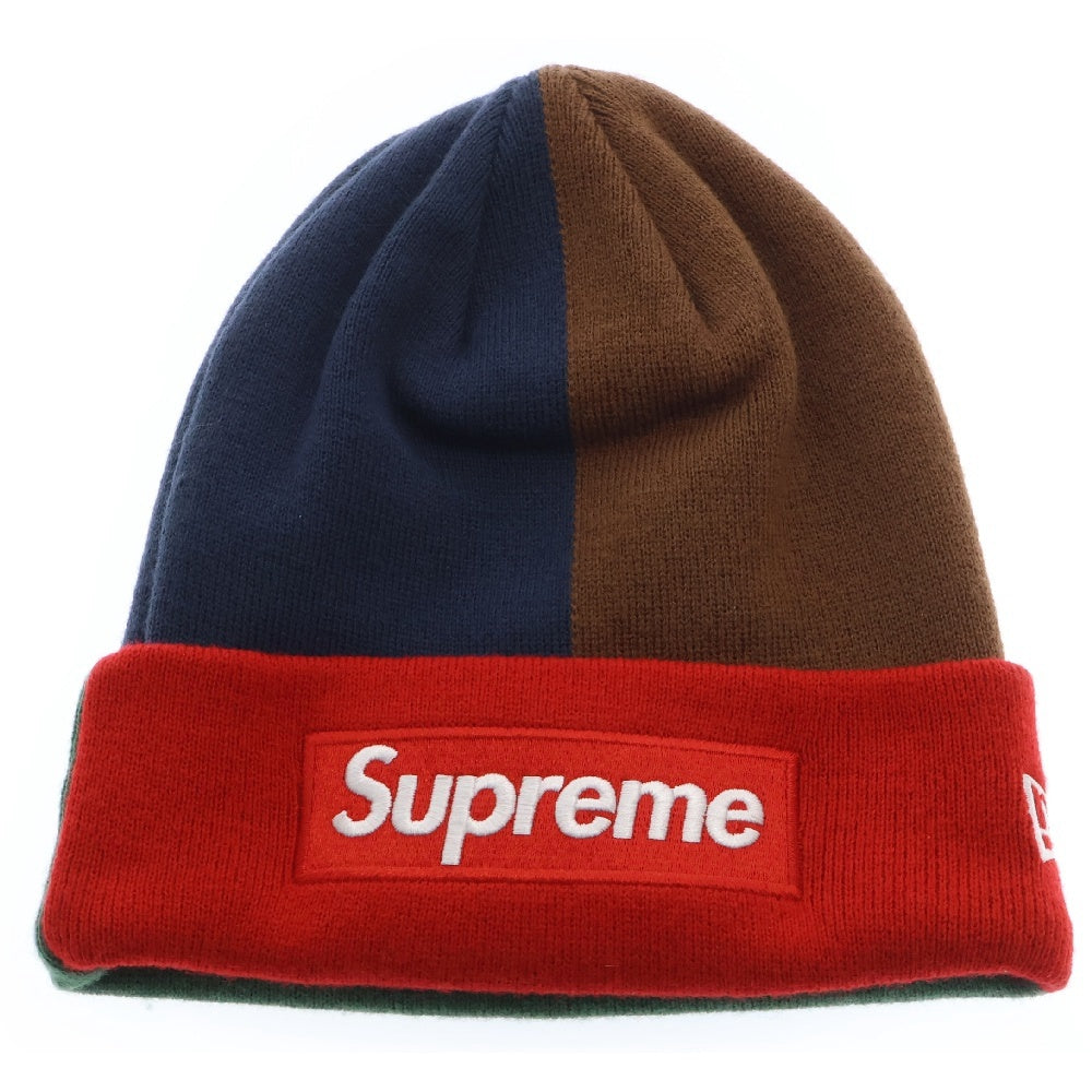 SUPREME(シュプリーム) 24AW×New Era ニューエラ Box Logo Beanie マルチカラーボックスロゴ刺繍ニットビーニー 帽子