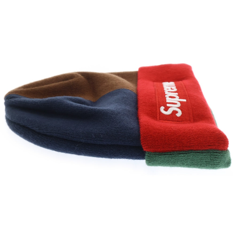 SUPREME(シュプリーム) 24AW×New Era ニューエラ Box Logo Beanie マルチカラーボックスロゴ刺繍ニットビーニー 帽子