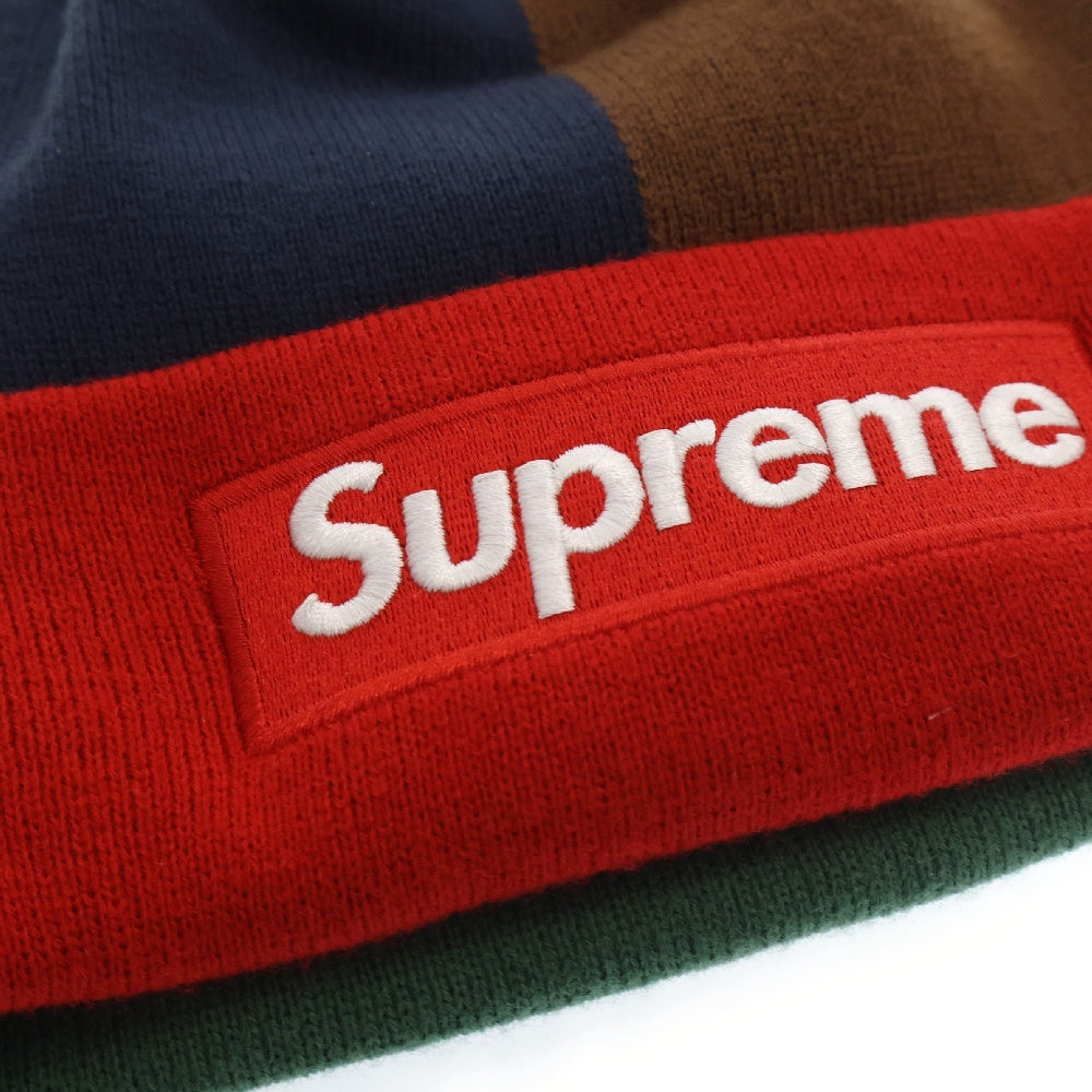 SUPREME(シュプリーム) 24AW×New Era ニューエラ Box Logo Beanie マルチカラーボックスロゴ刺繍ニットビーニー 帽子