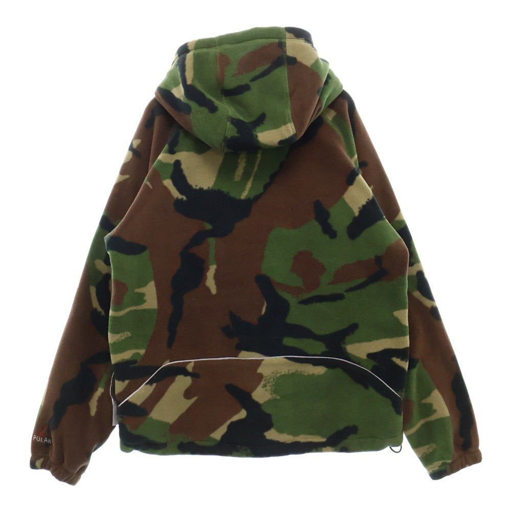 Palace Skateboards(パレススケートボーズ) 23AW Polartec 3M ポーラテック ウッドランドカモ柄 フーデッドジップアップフリースジャケット グリーン P25JK069