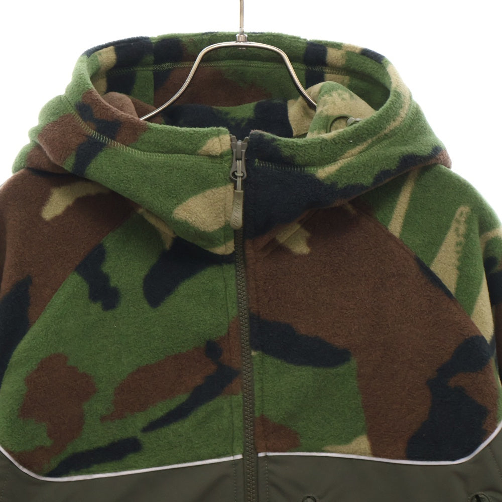 Palace Skateboards(パレススケートボーズ) 23AW Polartec 3M ポーラテック ウッドランドカモ柄 フーデッドジップアップフリースジャケット グリーン P25JK069