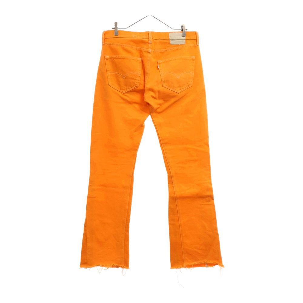 GALLERY DEPT.(ギャラリーデプト) LA FLARE DEMNIM PANTS 501 再構築 ボタンフライ フレアデニムパンツ オレンジ