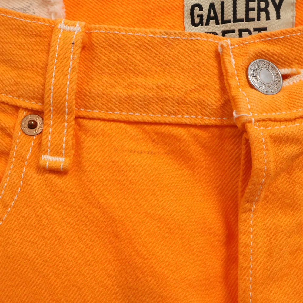 GALLERY DEPT.(ギャラリーデプト) LA FLARE DEMNIM PANTS 501 再構築 ボタンフライ フレアデニムパンツ オレンジ